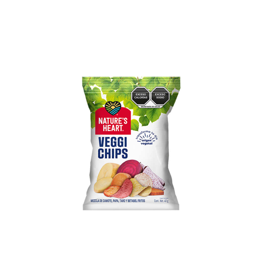 NATURE'S HEART VEGGI CHIPS - NATURALES 40GR