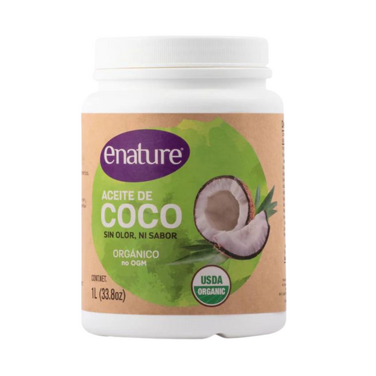 Aceite de coco orgánico sin sabor 1 l