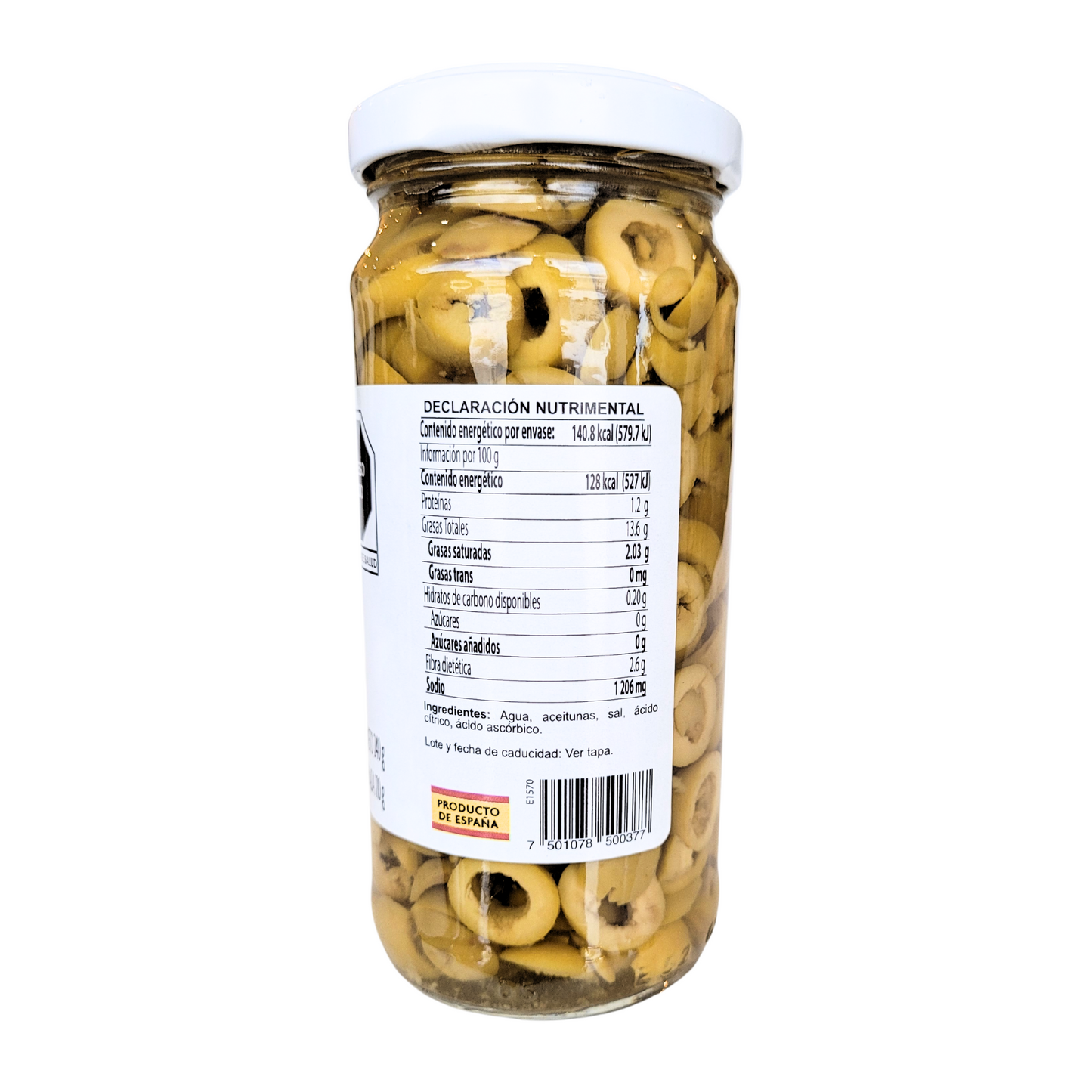 Aceituna verde rodajas 240 gr