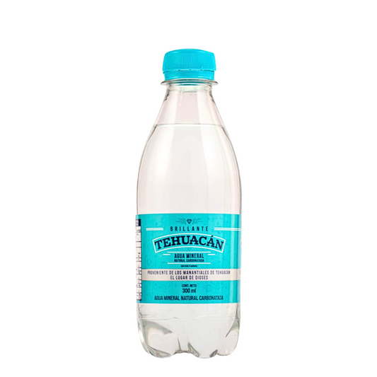 Agua mineral con gas Tehuacan 300 ml (12pz)