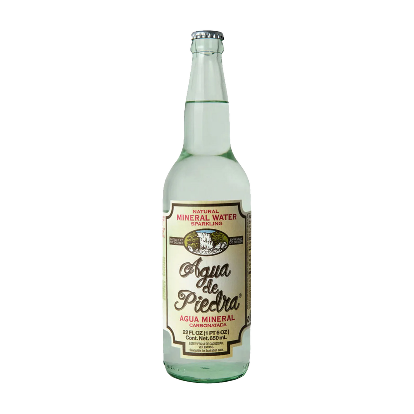 Agua mineral con gas Monterrey Agua de Piedra 650ml (12pz)
