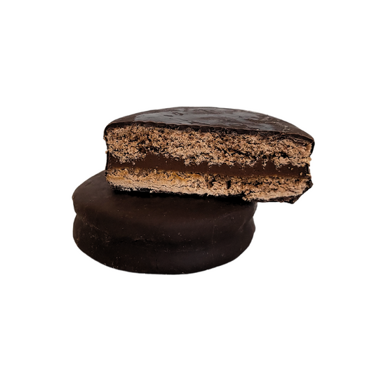 Alfajor artesanal chocolate oscuro