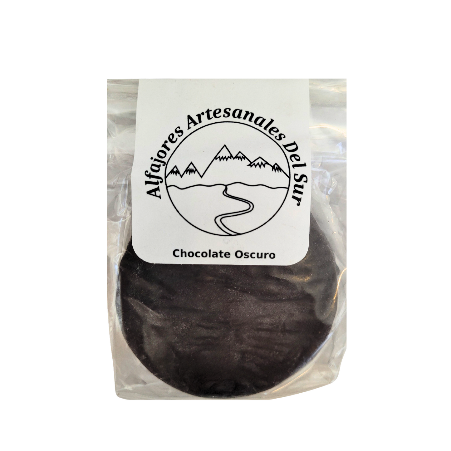 Alfajor artesanal chocolate oscuro