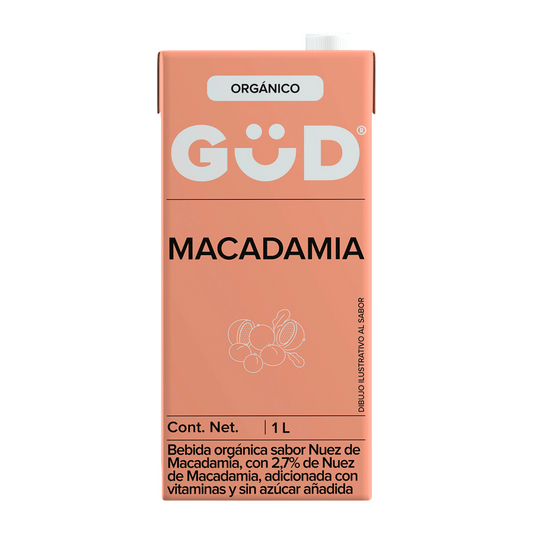 Alimento liquido macadamia sin azúcar GÜD 1 lt