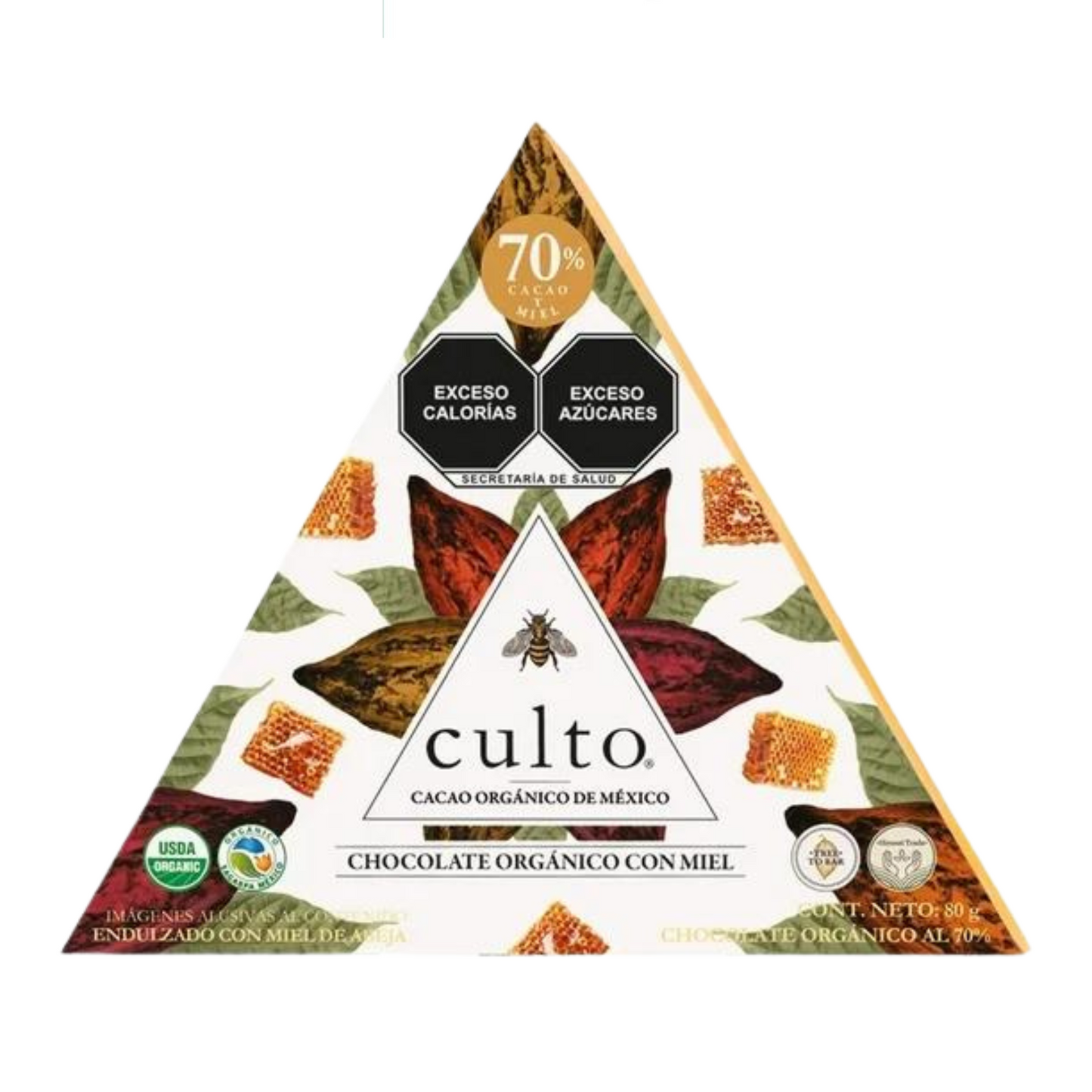 Barra de chocolate 70% cacao de 80 gr