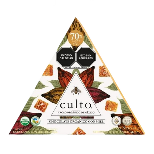 Barra de chocolate 70% cacao de 80 gr