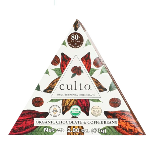 Barra de chocolate 80% con café - 80gr