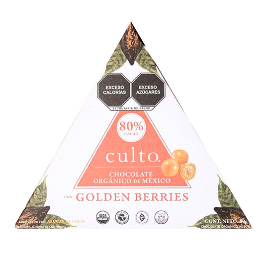 Barra de chocolate 80% con Golden berry - 80gr