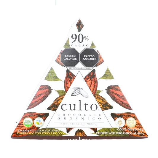 Barra de chocolate 90% cacao de 80 gr
