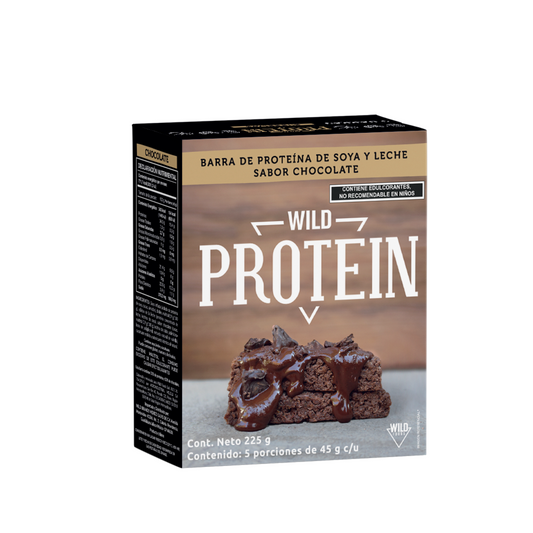 Barra de proteína chocolate 5pz de 45gr