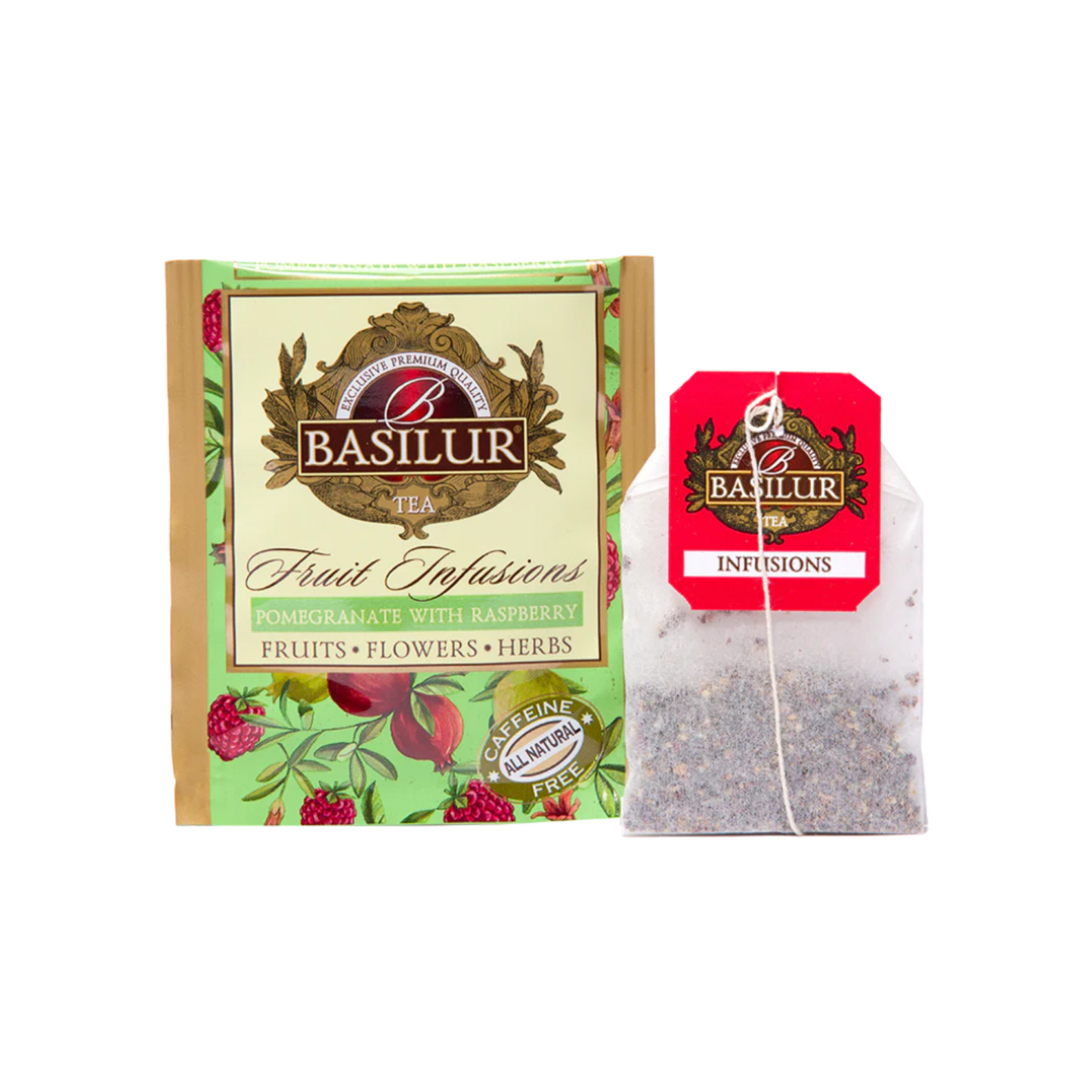 Infusión de frutas - granada y frambuesa 20pz
