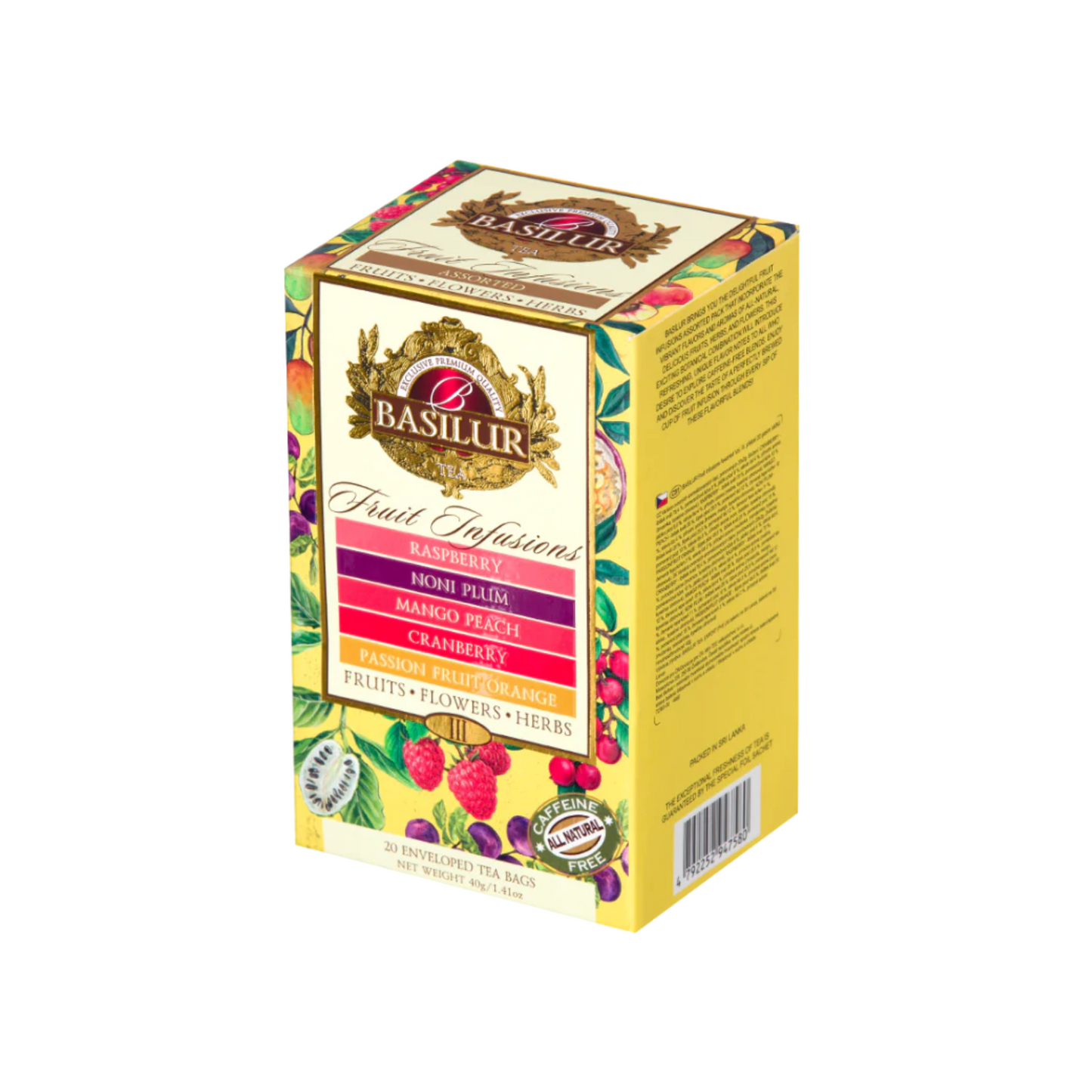 Infusión sabores mixtos de frutas 20pz