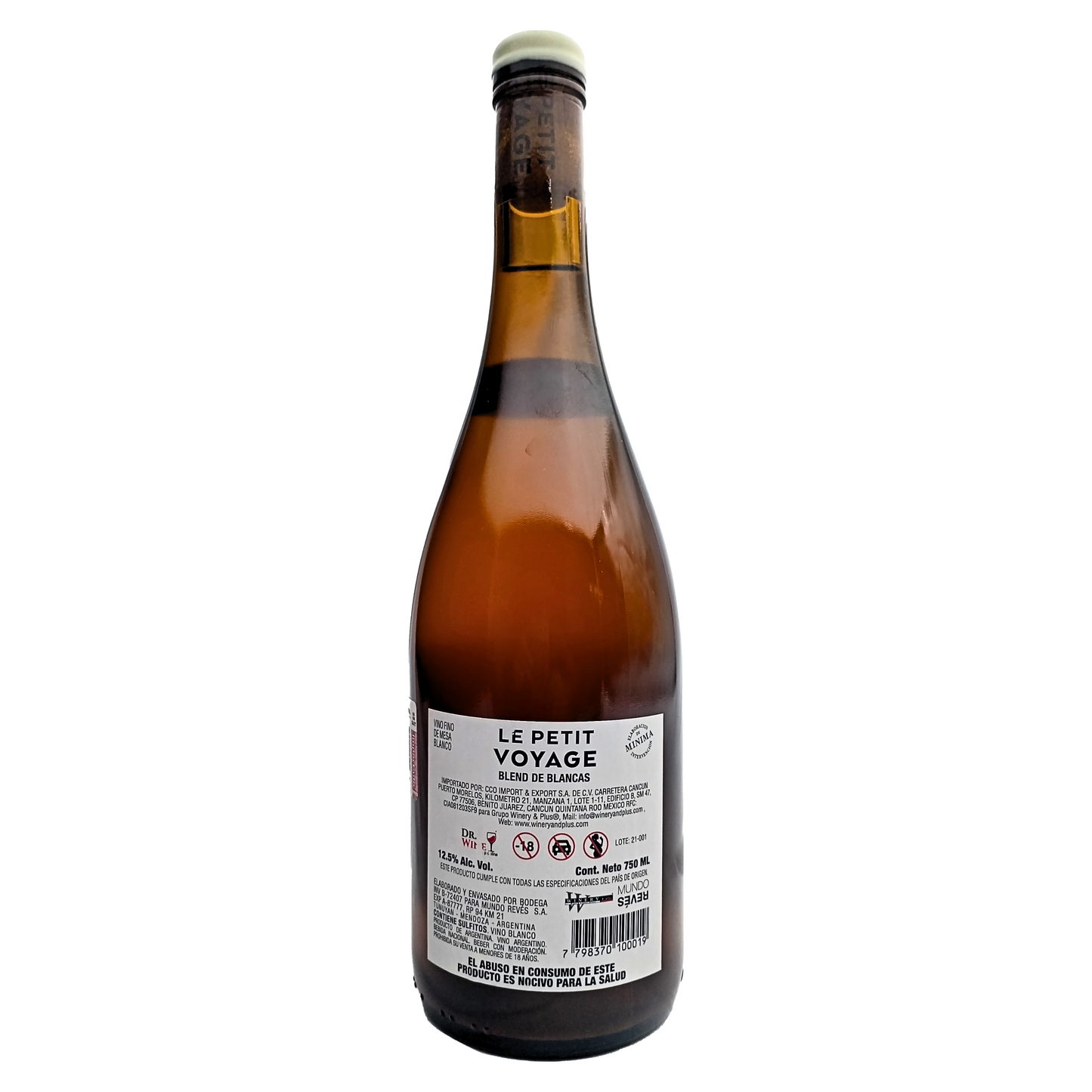 Blend The Blanc natural vino blanco Le Petit Voyage 750 ml