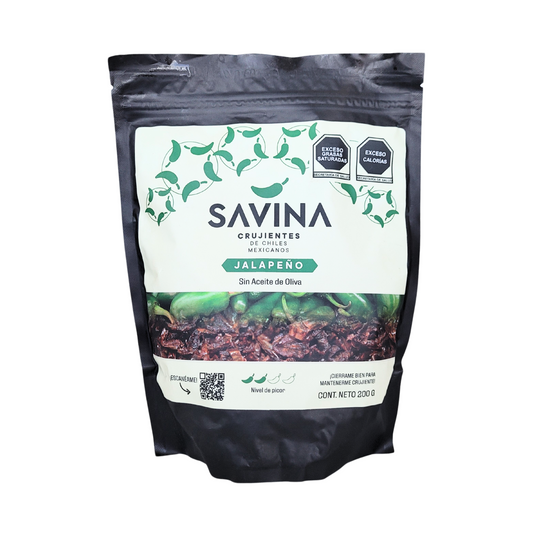 Bolsa crujiente chiles savina jalapeño 200g