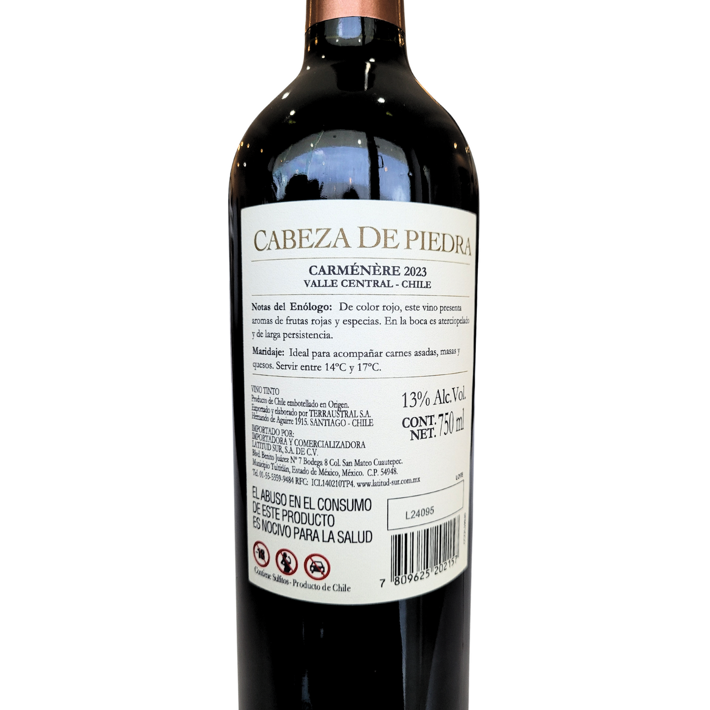 Cabeza de Piedra Carmenere 750ml