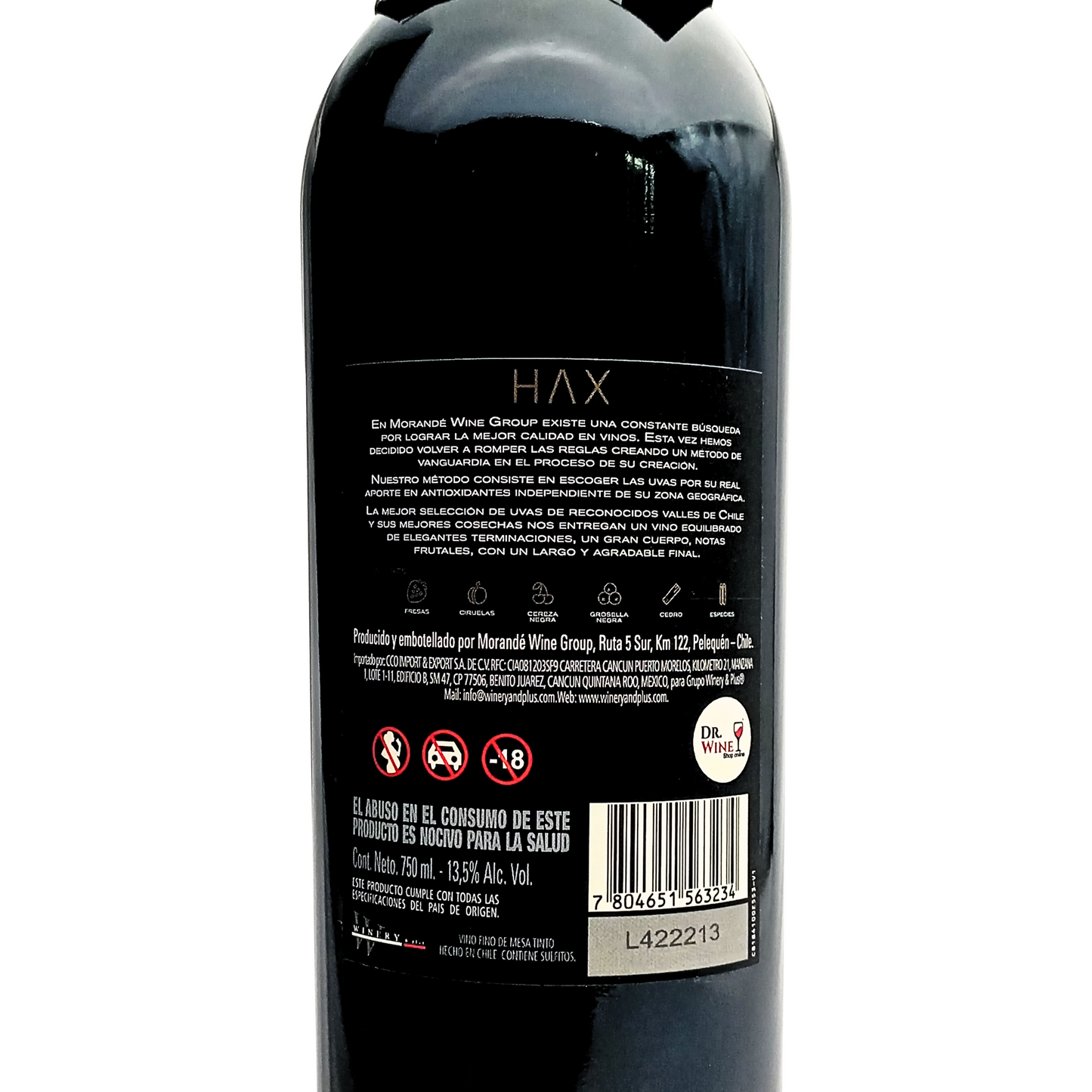 Hax Cabernet Sauvignon antioxidante tinto 750 ml