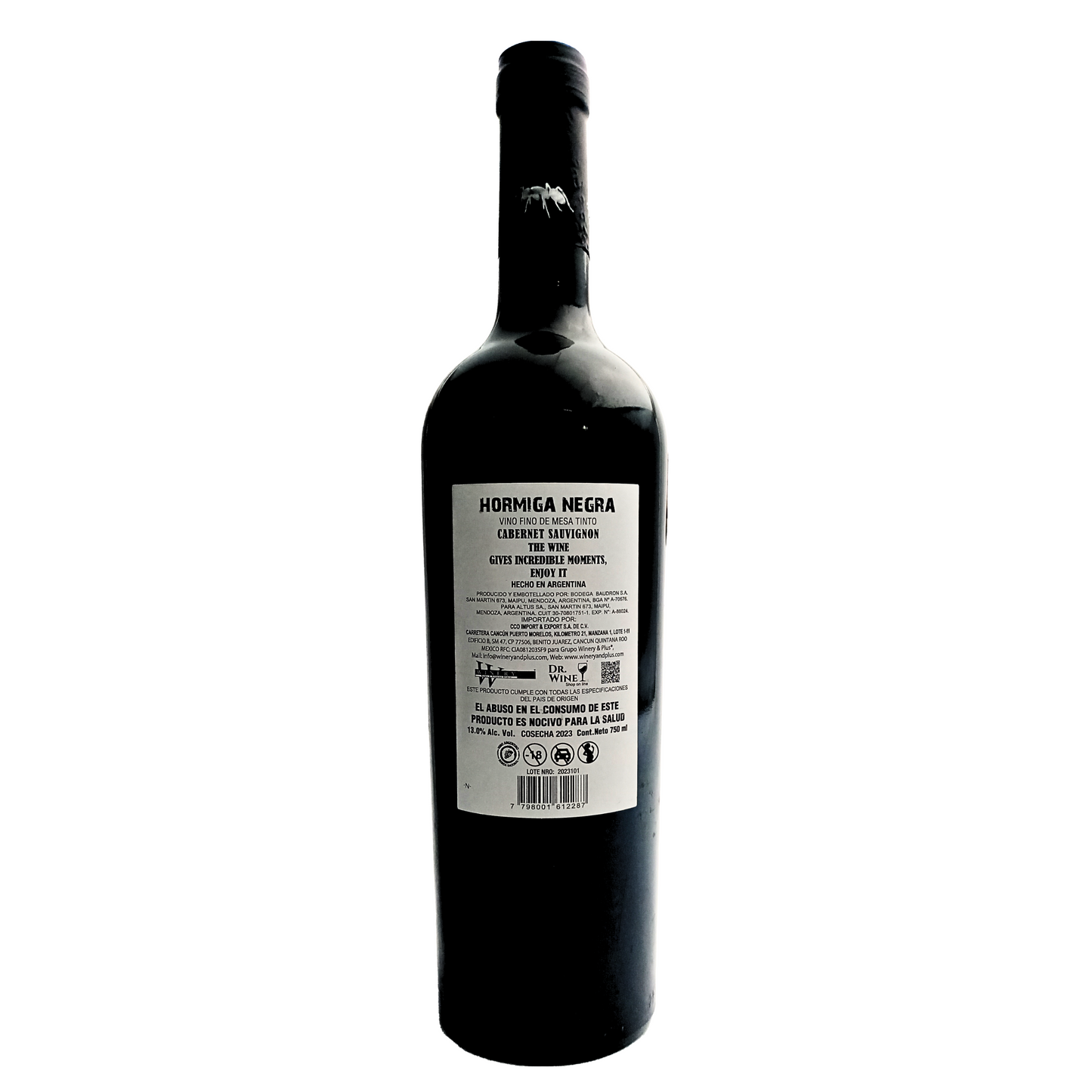 Hormiga Negra Cabernet Sauvignon vino tinto 750 ml