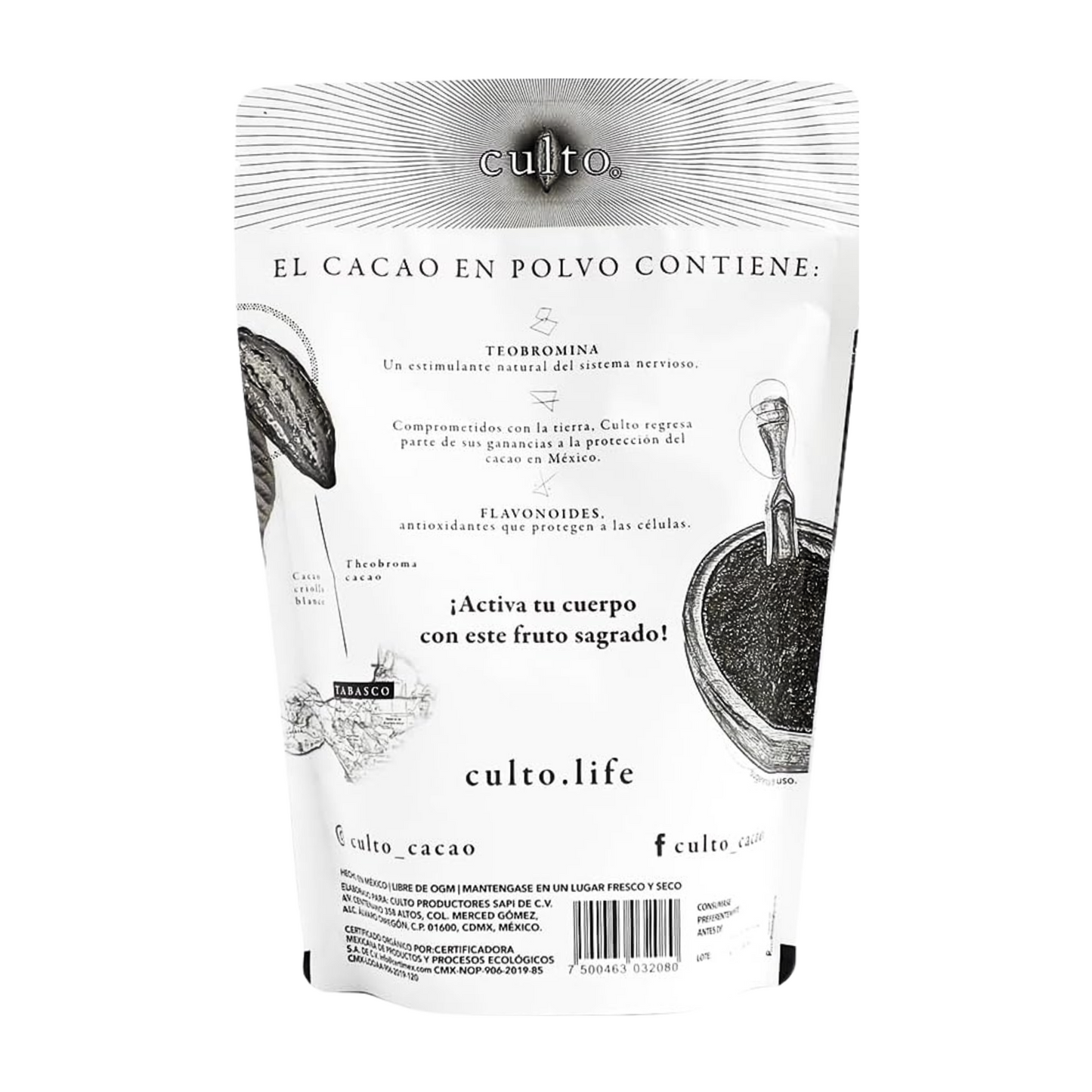 Cacao natural 100% de 250 gr