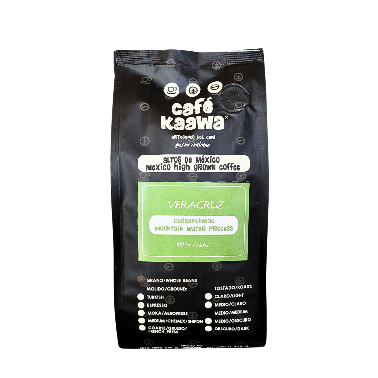 Café descafeinado Veracruz 250 gr
