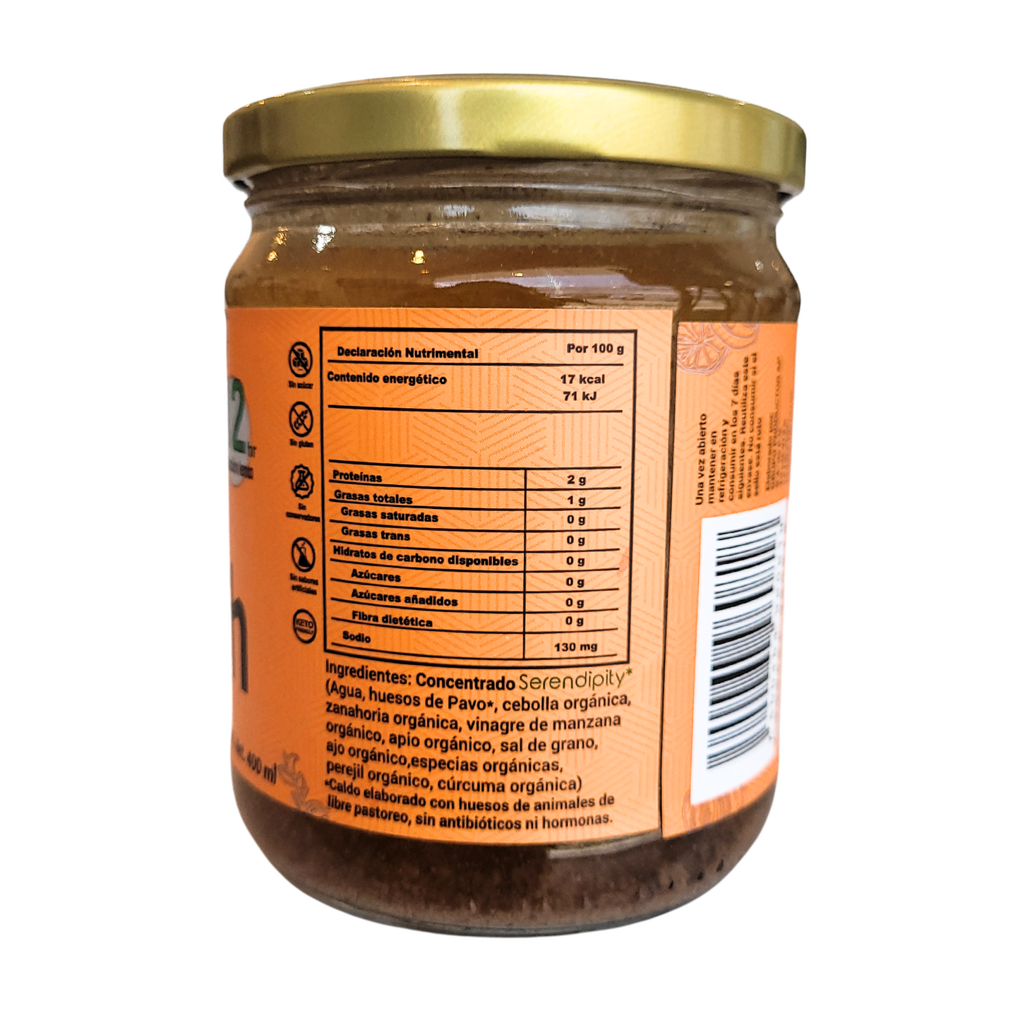 Caldo de huesos pavo 400ml