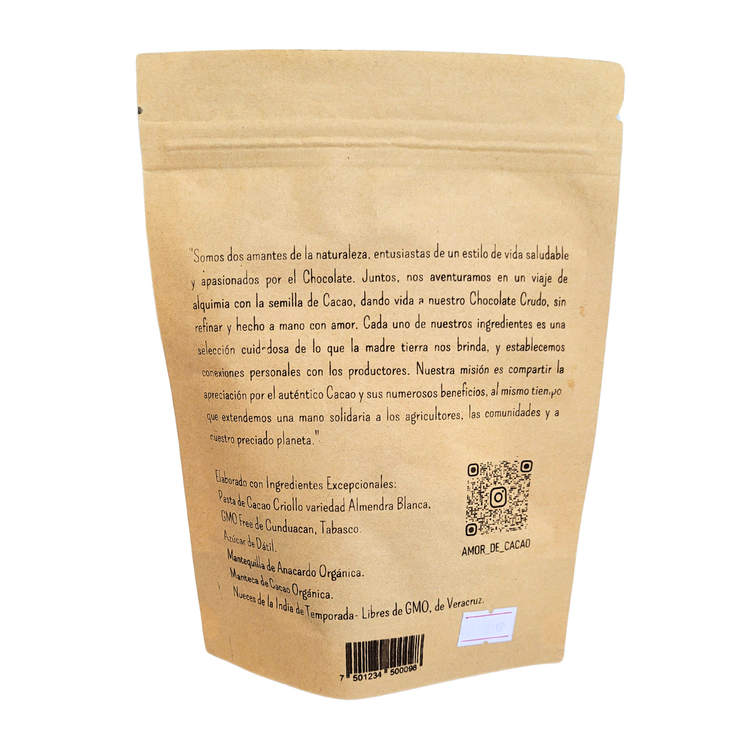 Chocolate nuez de la india 60gr