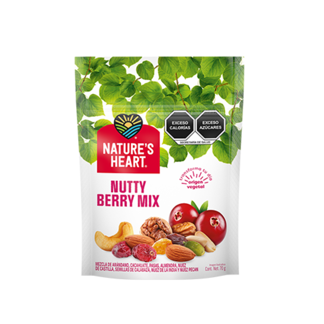 NATURE'S HEART NUTTY BERRY MIX 70 G