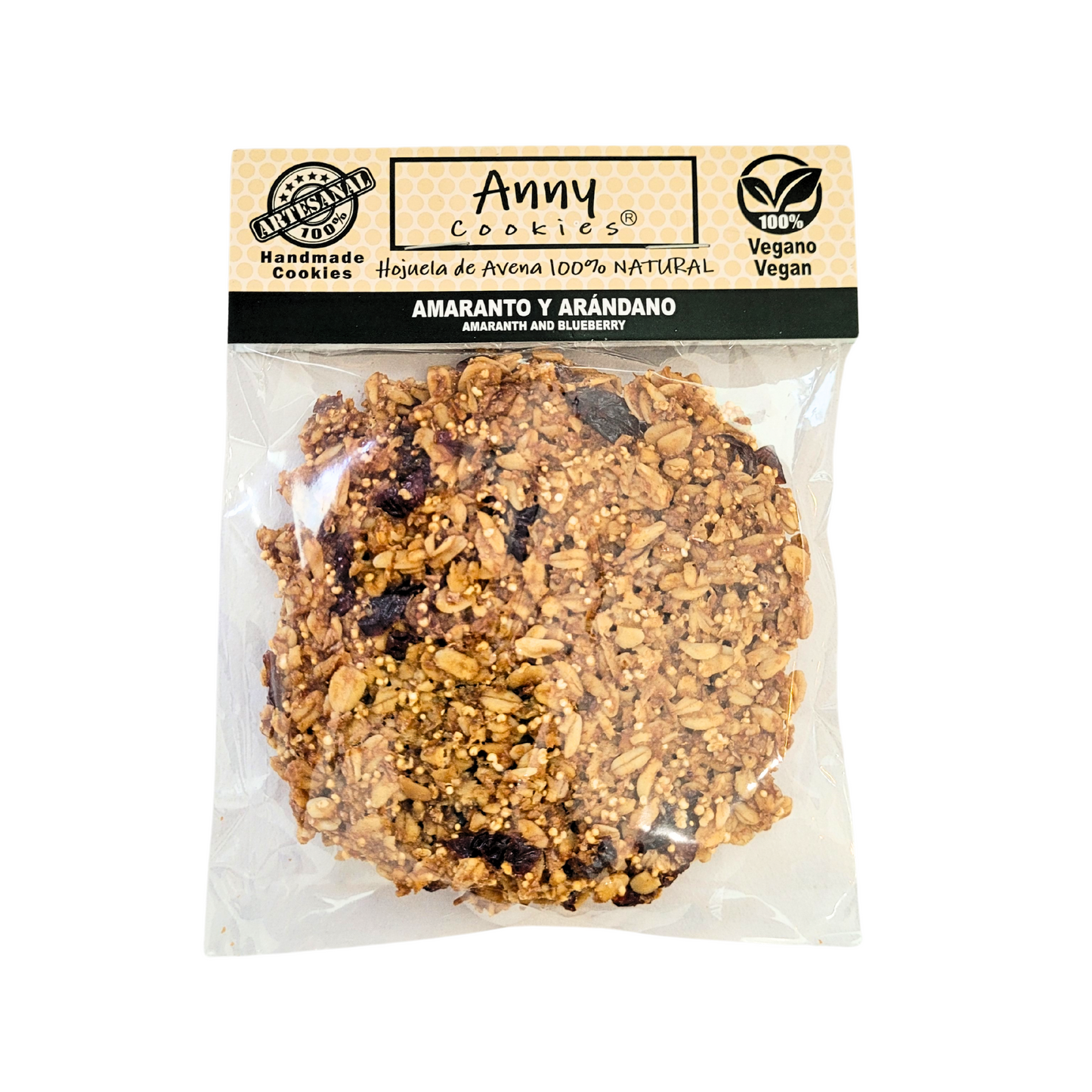 Galletas de avena amaranto y arándano