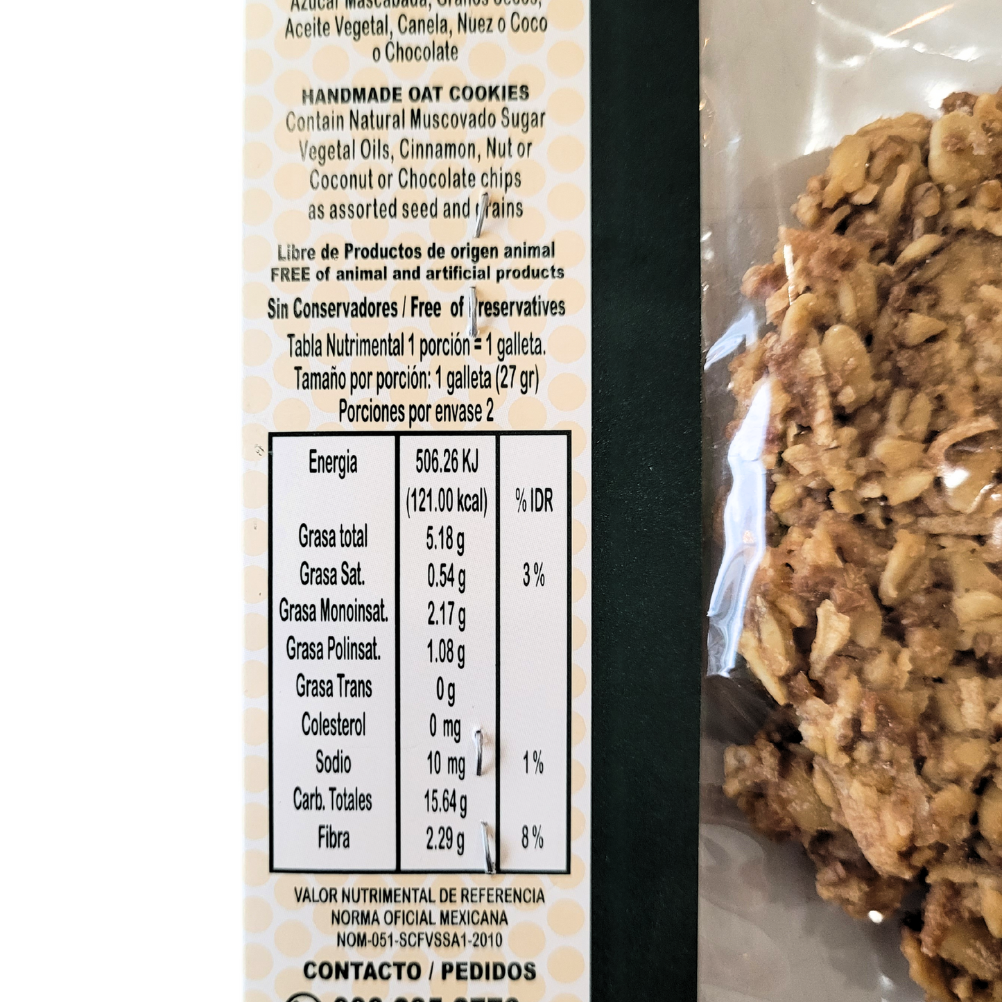 Galletas de avena de coco