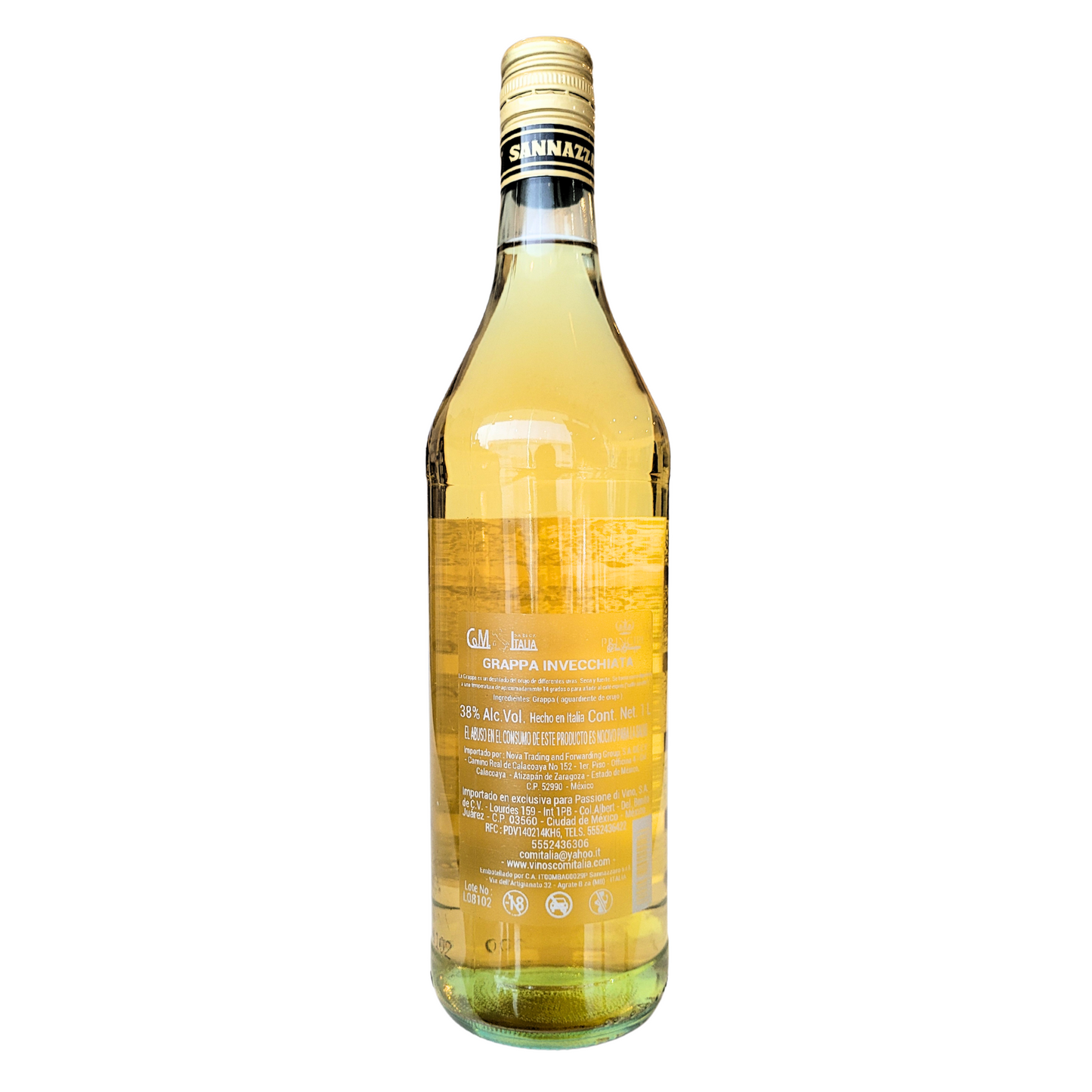 Grappa Italiana Alibianza Añejada 1l