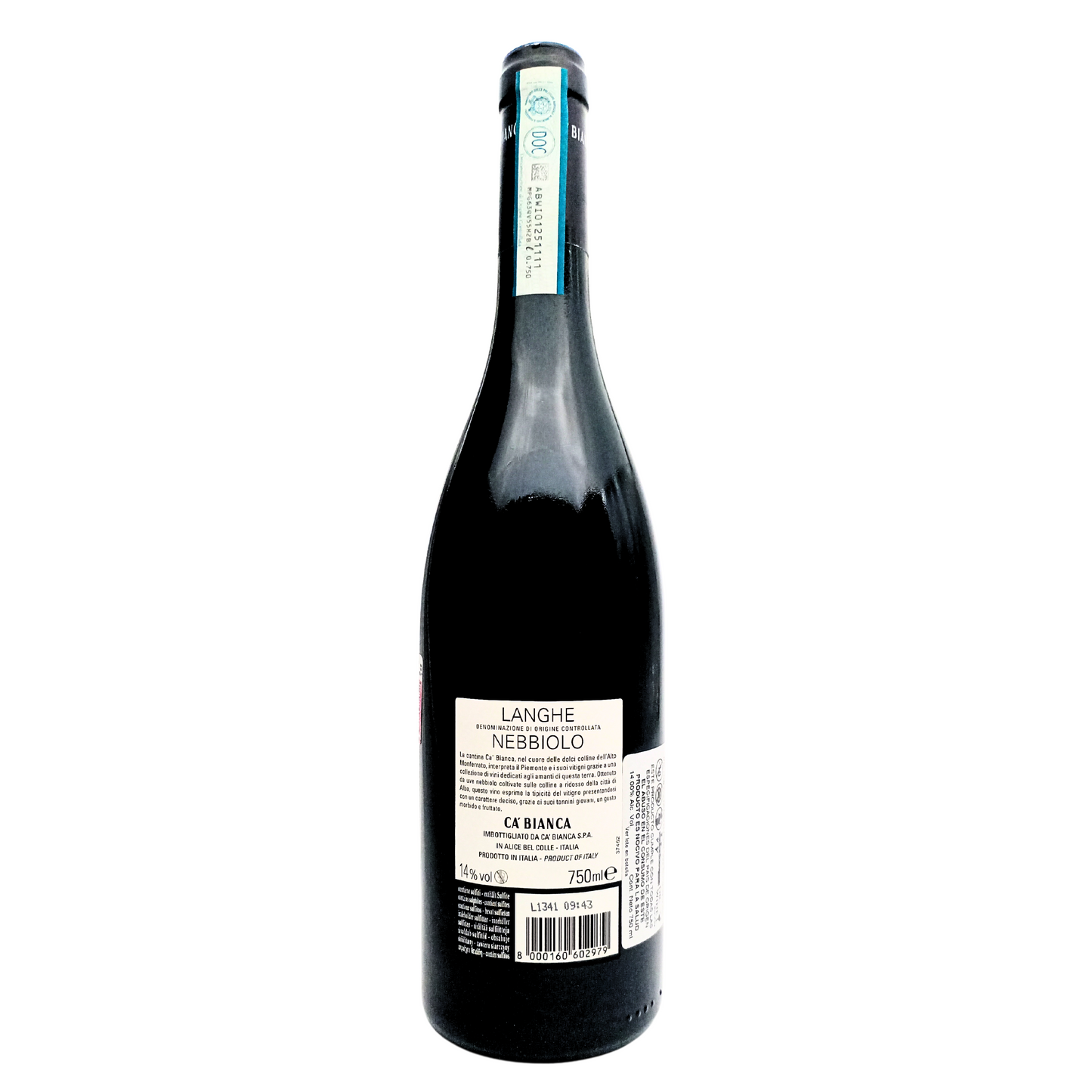 Ca´bianca Langhe Nebbiolo DOC tinto 750 ml