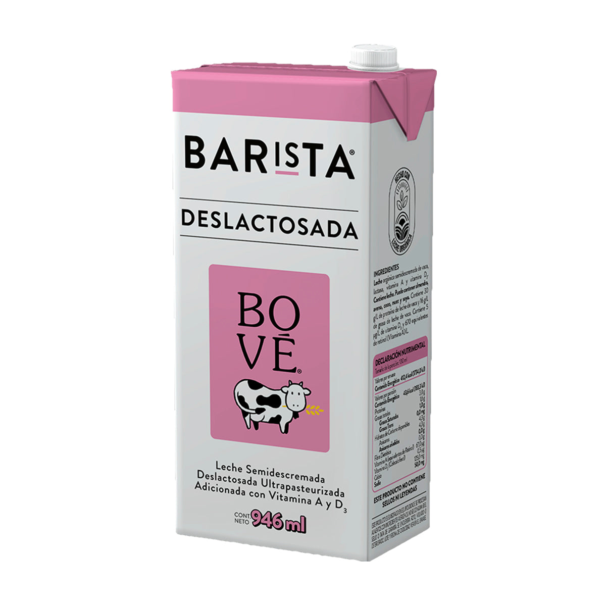 Leche Bove barista deslactosada 946 ml
