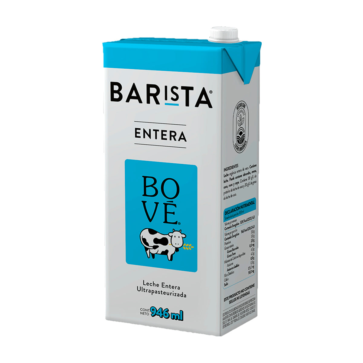 Leche Bove barista entera 946 ml