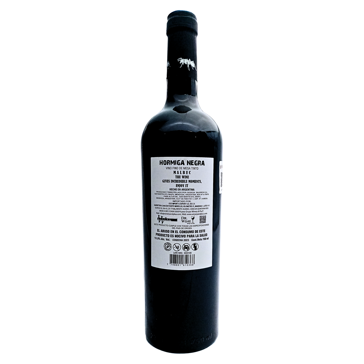 Hormiga Negra Malbec tinto 750 ml