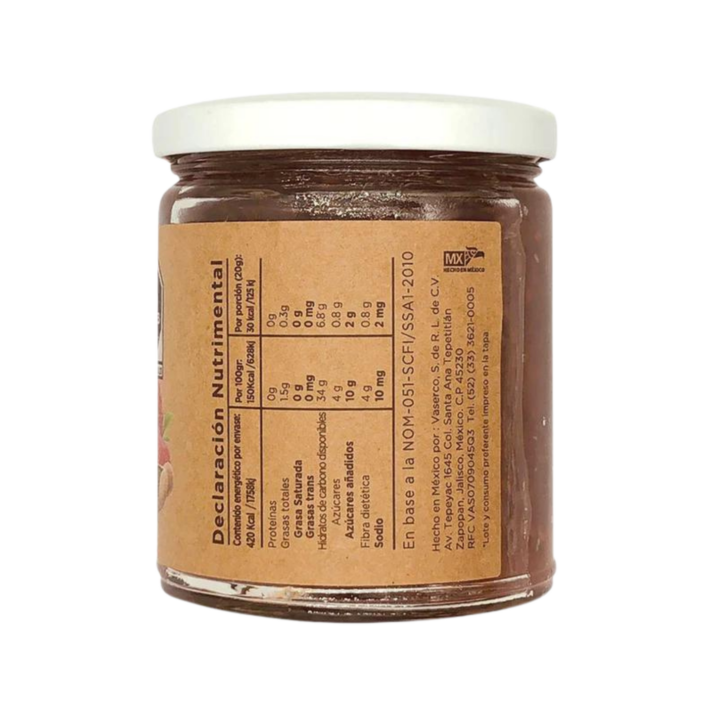 Mermelada frambuesa con chía 280gr