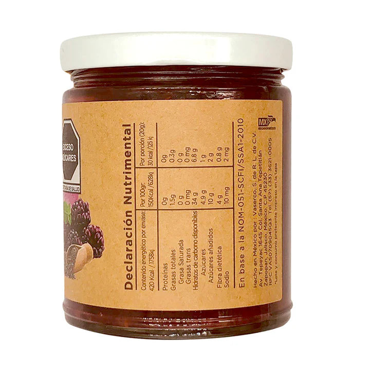 Mermelada zarzamora con chía 280gr