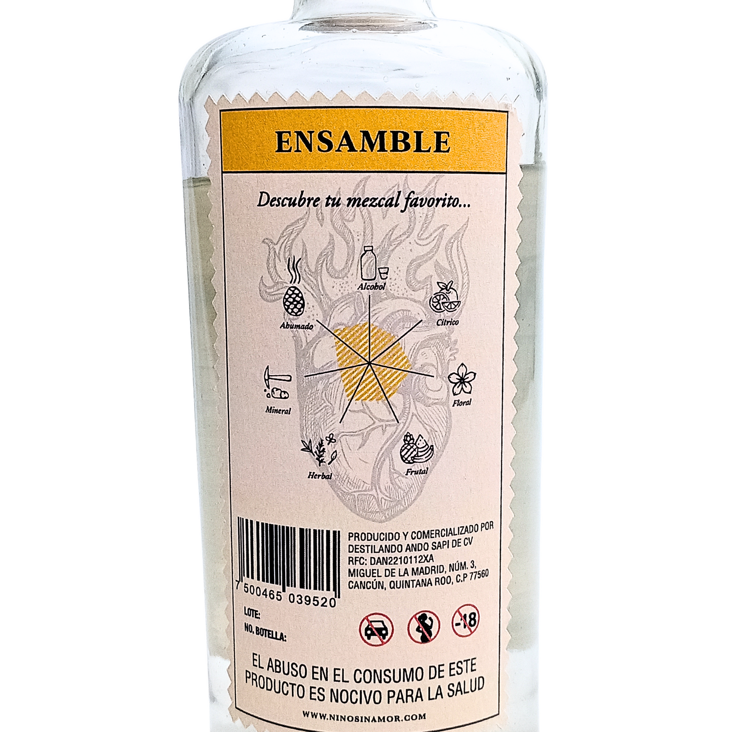 Mezcal Ensamble Oaxaca Niño sin Amor 700 ml