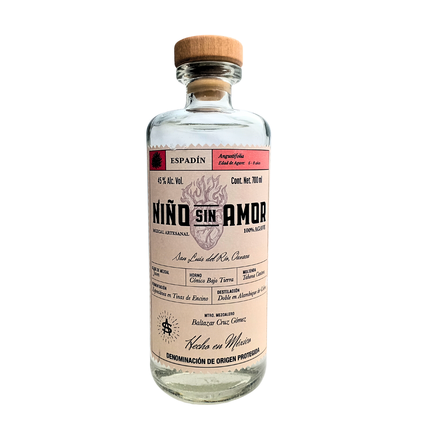 Mezcal Espadin 45 Oaxaca Niño sin Amor 700 ml
