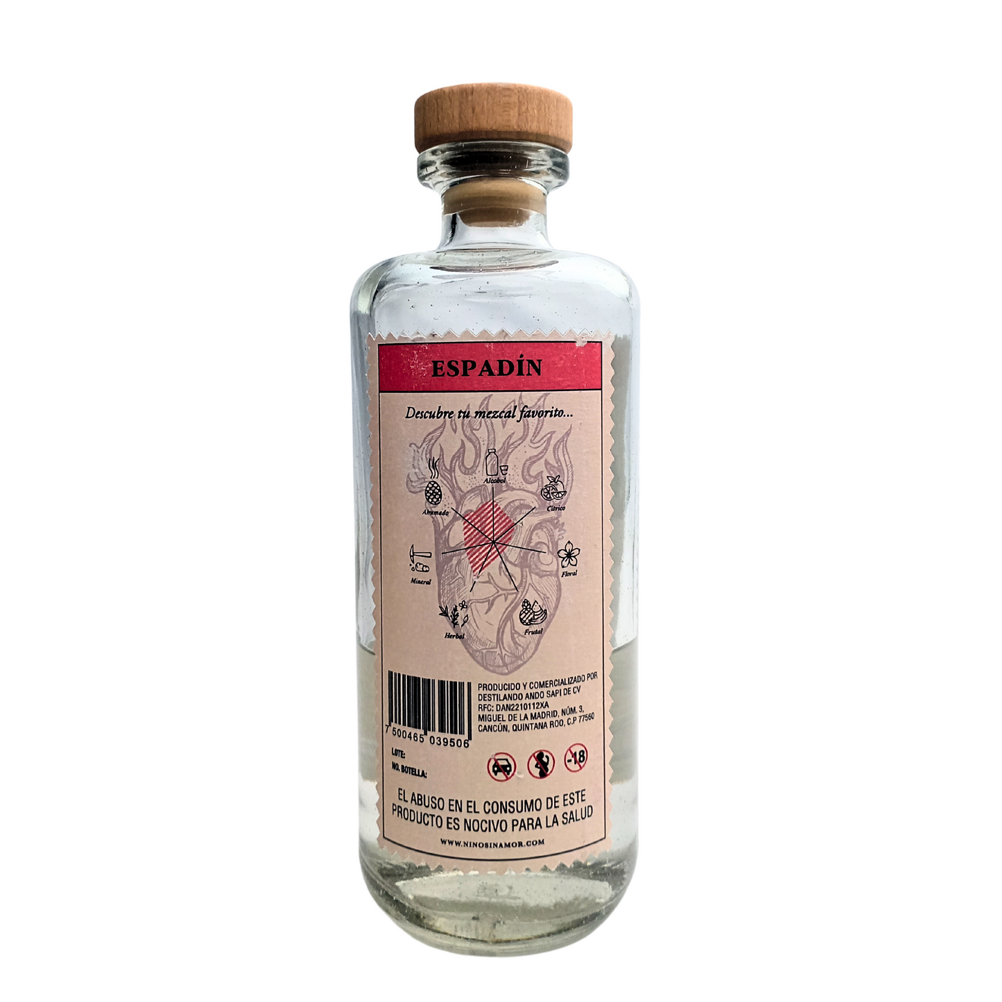 Mezcal Espadin 45 Oaxaca Niño sin Amor 700 ml