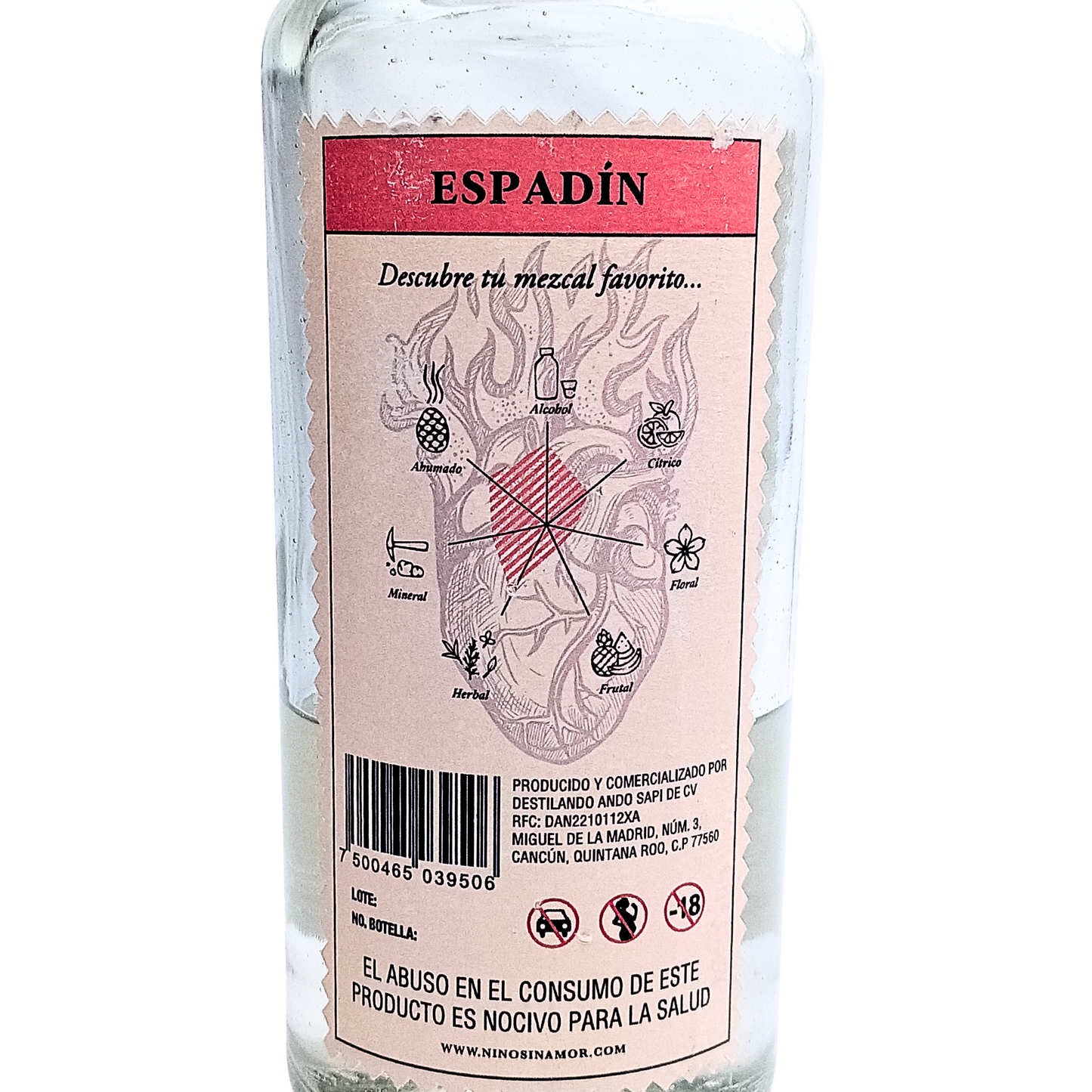 Mezcal Espadin 45 Oaxaca Niño sin Amor 700 ml