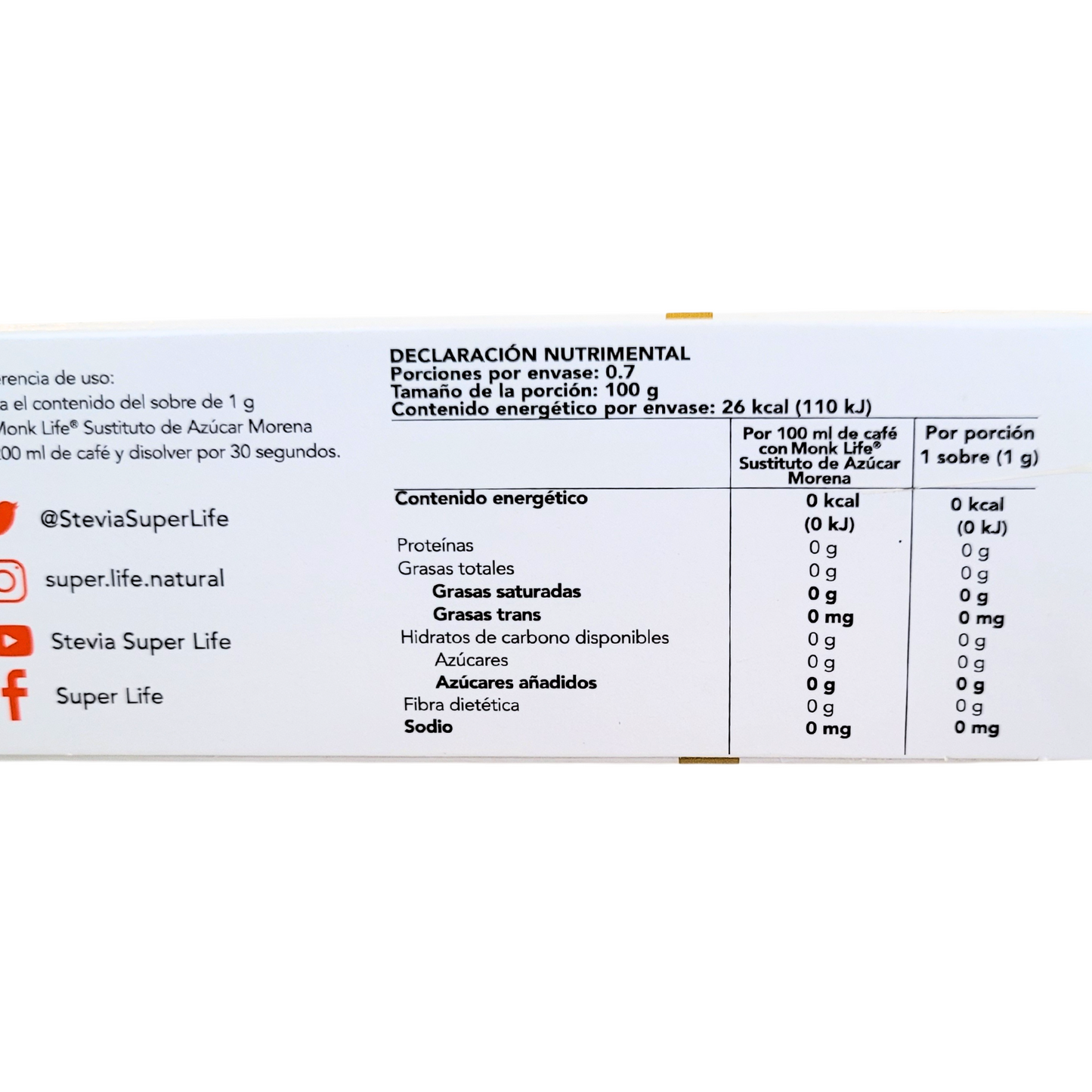Monk life sustituto azucar morena 70 sobres