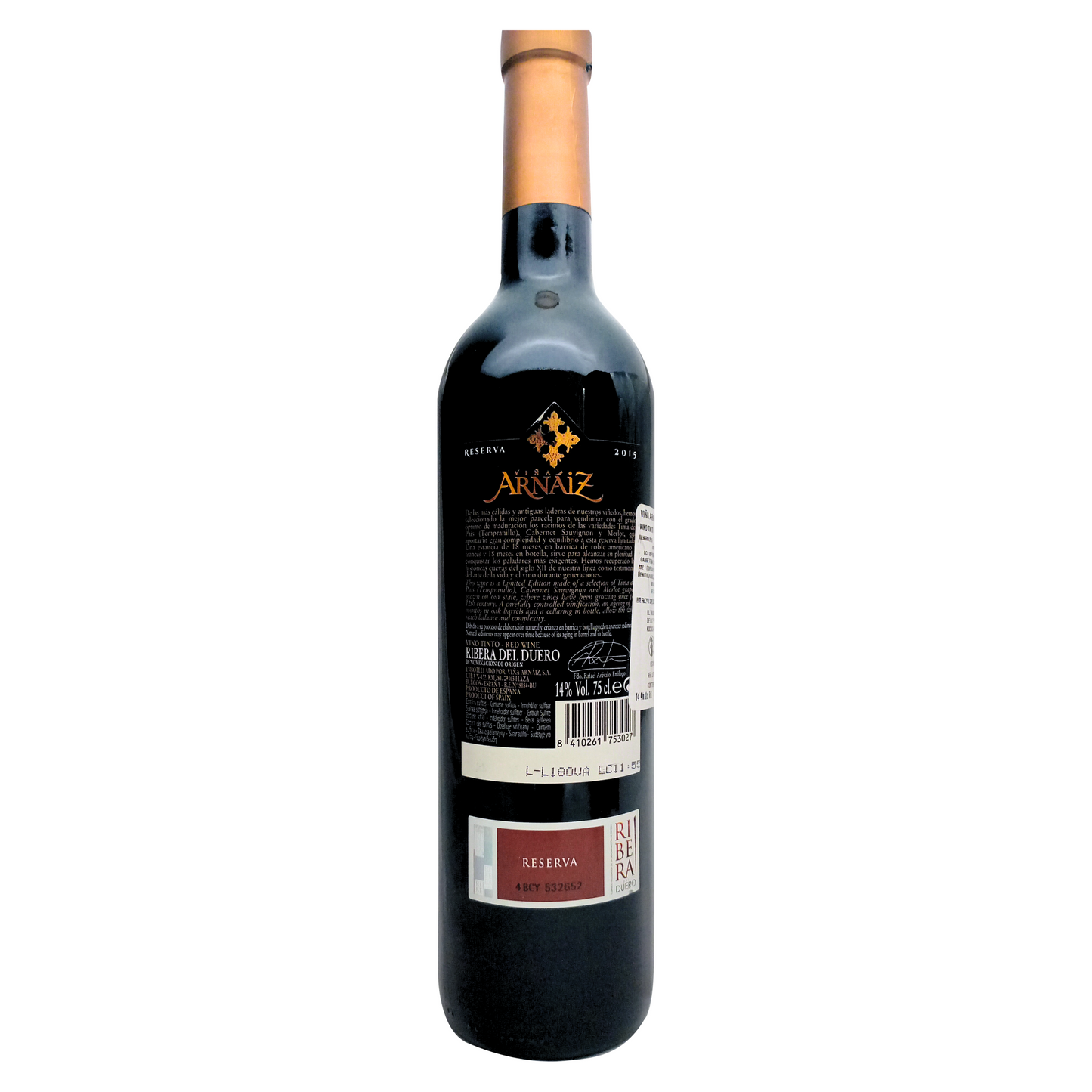 Viña Arnaiz Ribera del Duero DO Reserva tinto 750 ml