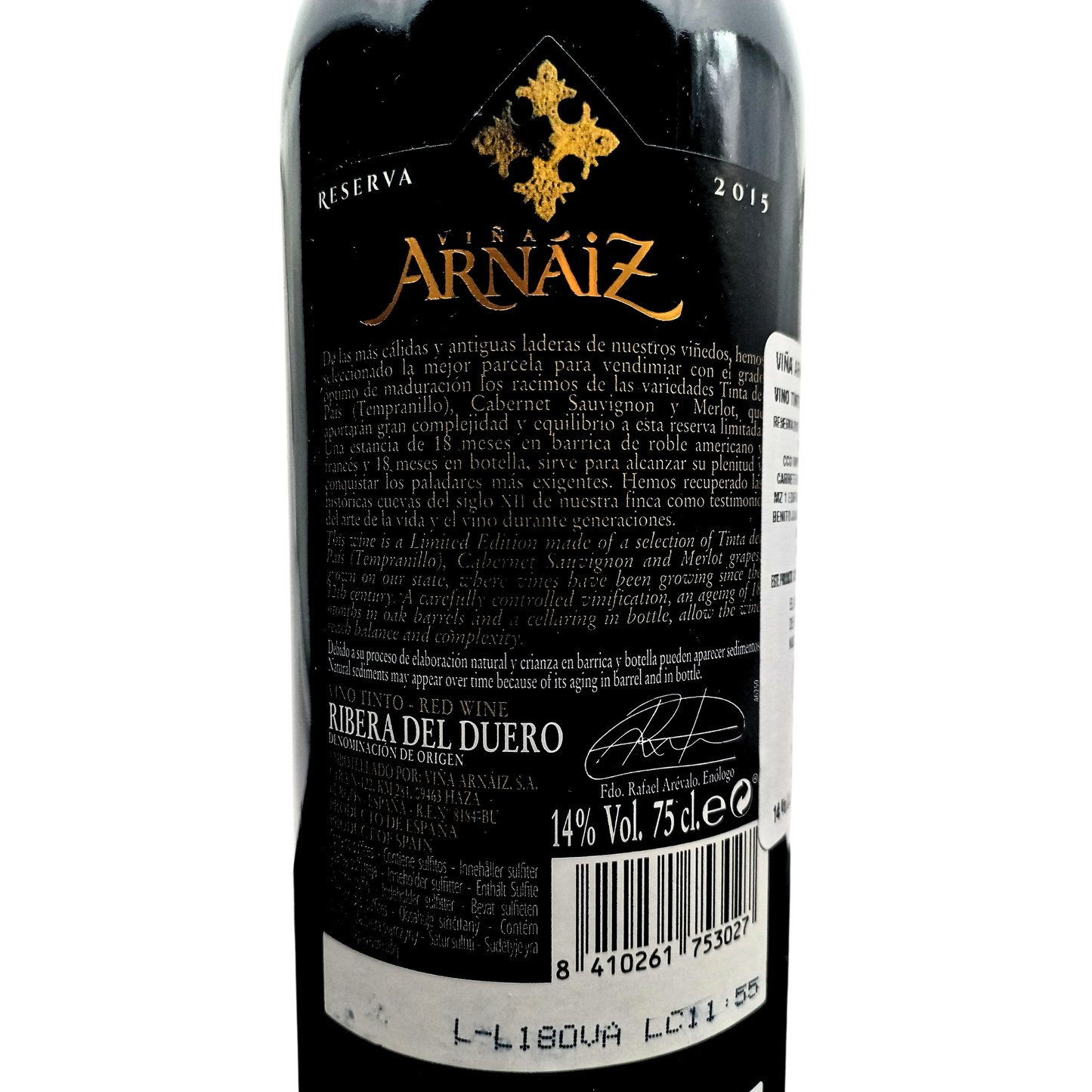 Viña Arnaiz Ribera del Duero DO Reserva tinto 750 ml