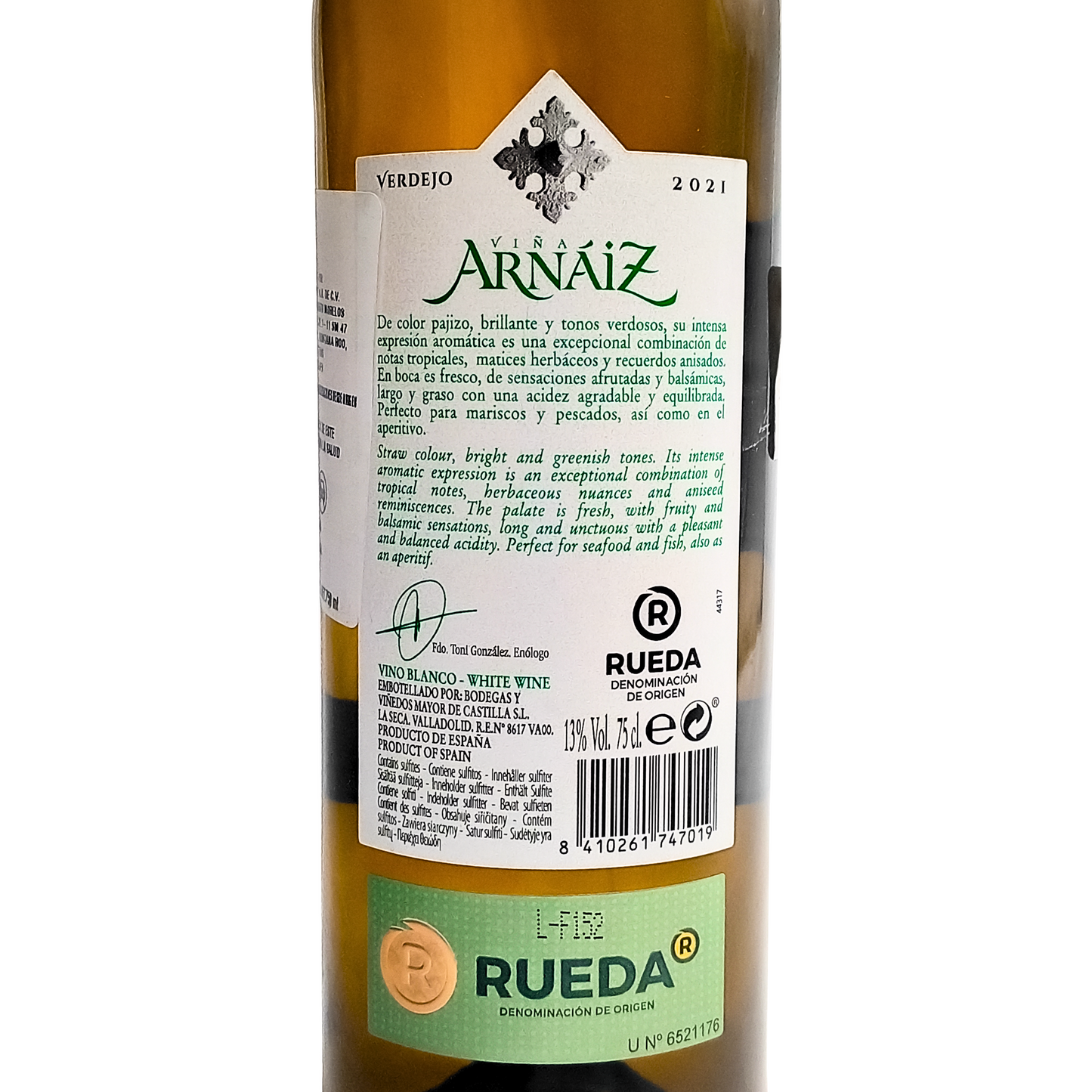 Viña Arnaiz Rueda DO Verdejo vino blanco 750 ml