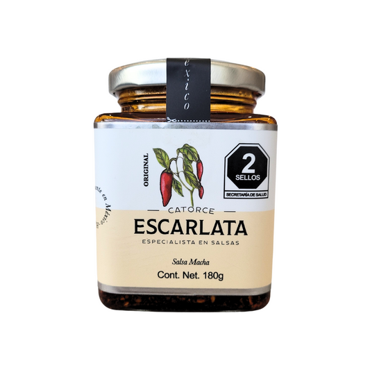 salsa macha escarlata original 180 gr