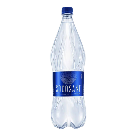 Agua mineral con gas Socosani 1L