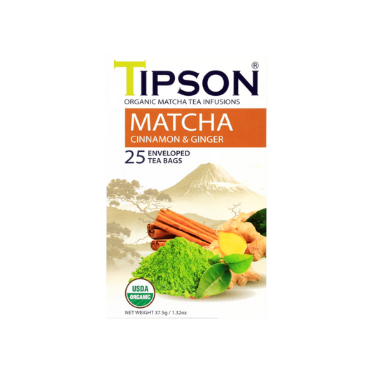 Infusión matcha canela y jengibre 25 sobres
