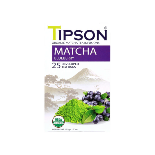 Infusión orgánica de matcha y arándano 25 sobres