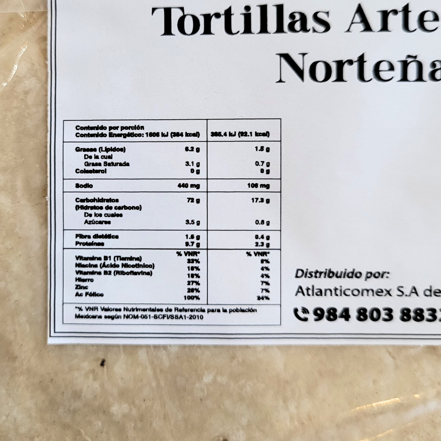 Tortillas artesanales norteñas