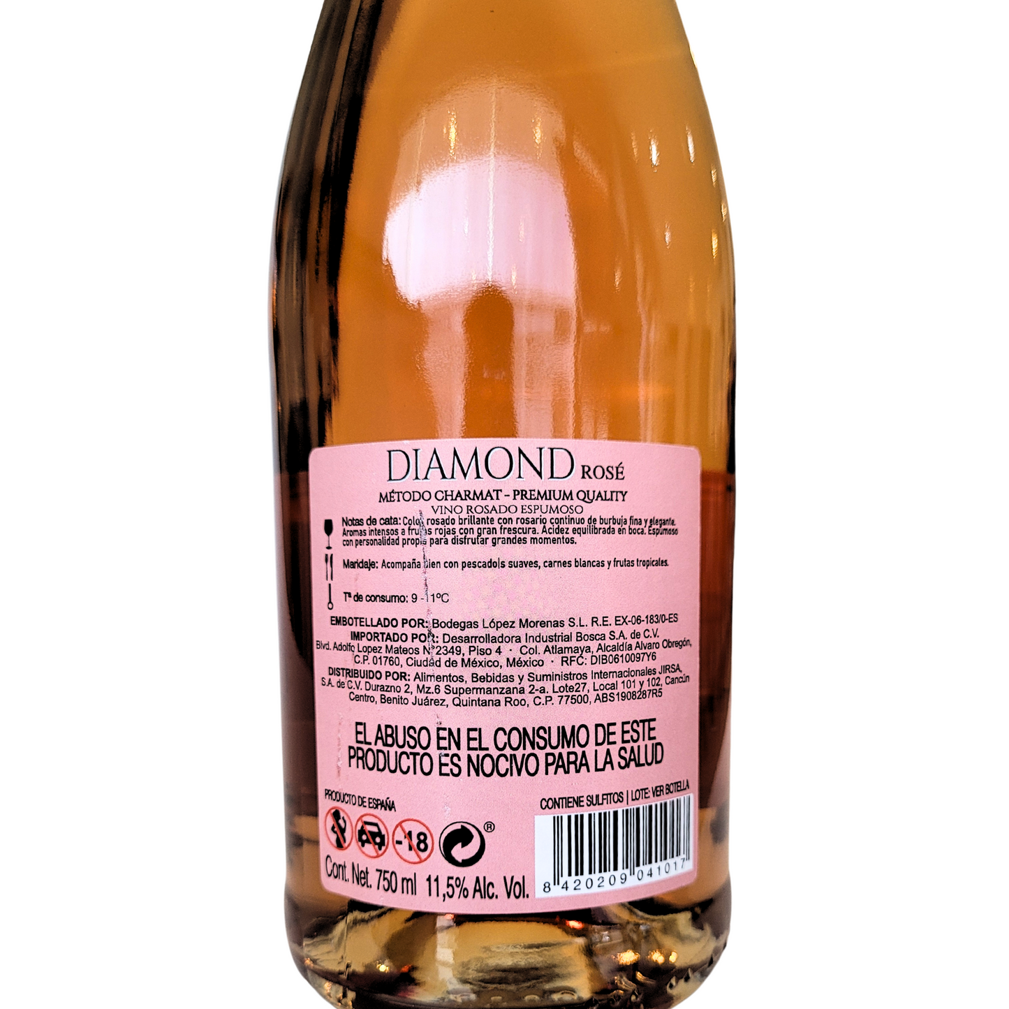 Vino espumoso rosé Gran Diamond 750ml