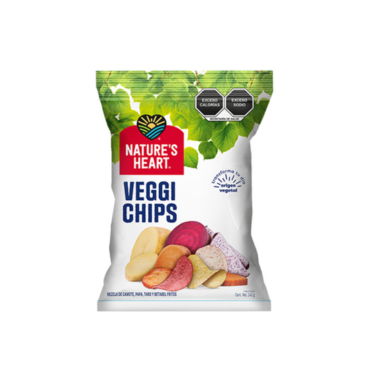 NATURE'S HEART VEGGI CHIPS - NATURALES 142GR